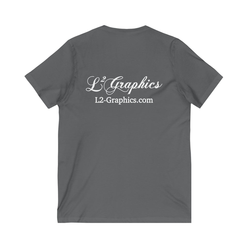 Unisex V-Neck Tee - Casual Comfort for Everyday Wear, Summer Tops, Gift for Him/Her, Relaxed Style, Fashionable T-Shirt