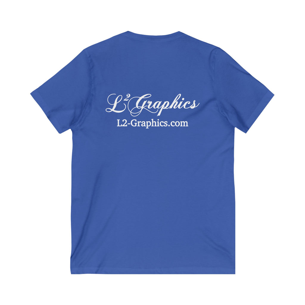 Unisex V-Neck Tee - Casual Comfort for Everyday Wear, Summer Tops, Gift for Him/Her, Relaxed Style, Fashionable T-Shirt