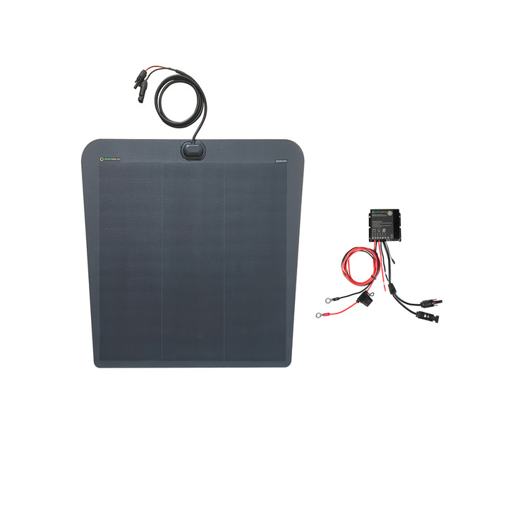 Chevrolet Silverado 2500HD with Scoop(2019-Present) Lensun 75W Hood Solar Panel