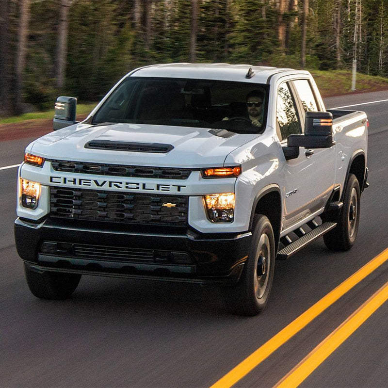 Chevrolet Silverado 2500HD with Scoop(2019-Present) Lensun 75W Hood Solar Panel