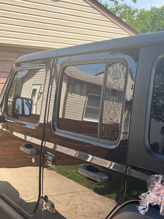 Skull Window Decal Set