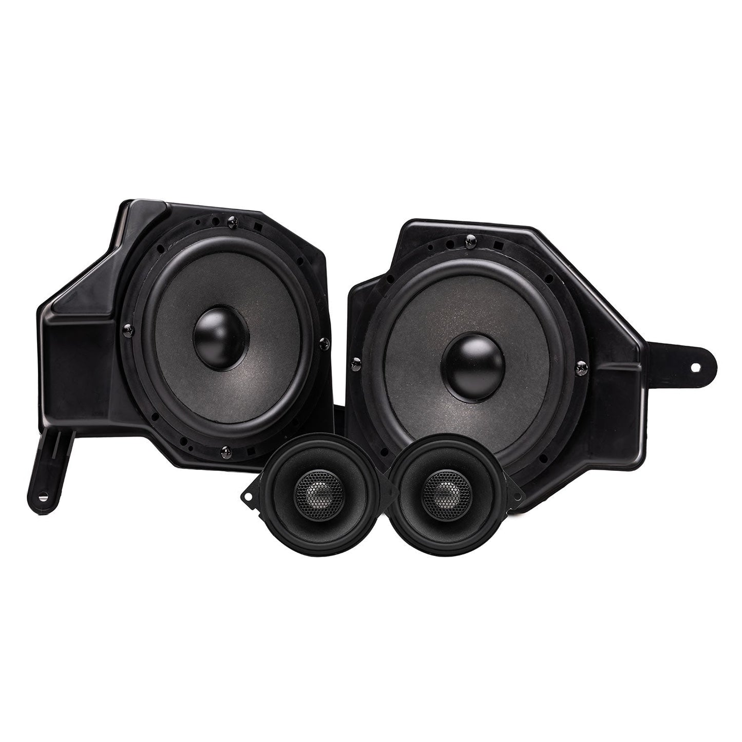 JS1-316 6.5 + 3.5 Inch Jeep® Wrangler (JL) / Gladiator (JT) Tuned Front Dash 3-way Component Speakers Upgrade