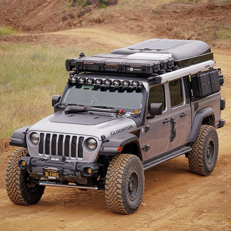 Jeep Gladiator JT (2018-Present) Lensun 90W Hood Flexible Solar Panel