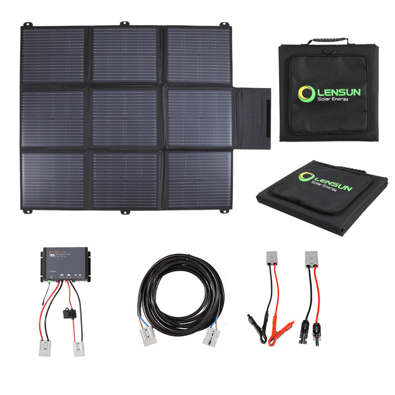 LensunSolar 200W 12V Solar Blanket with Waterproof MPPT Regulator