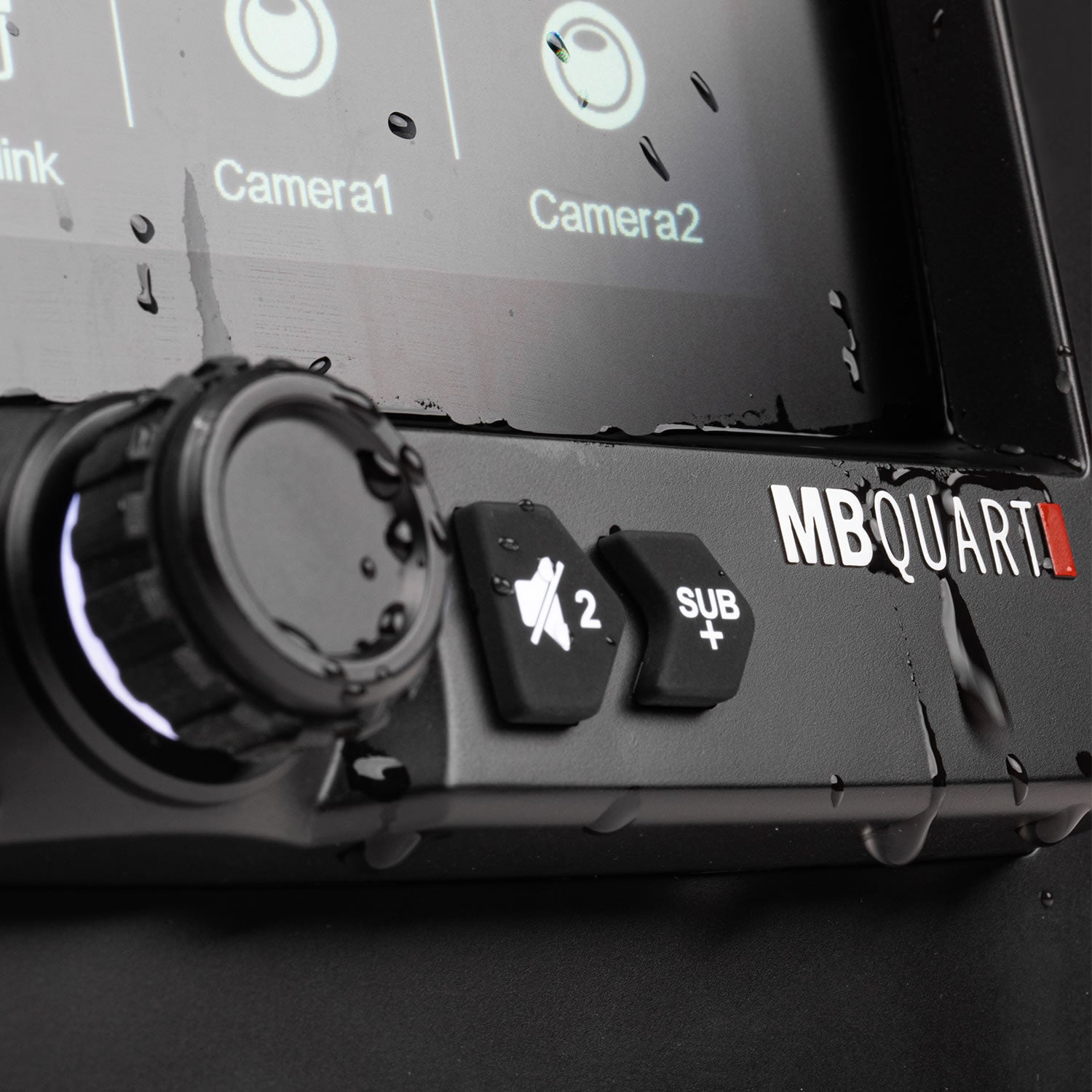 GMR7V1 7-Inch Waterproof Touchscreen Wireless CarPlay Source Unit