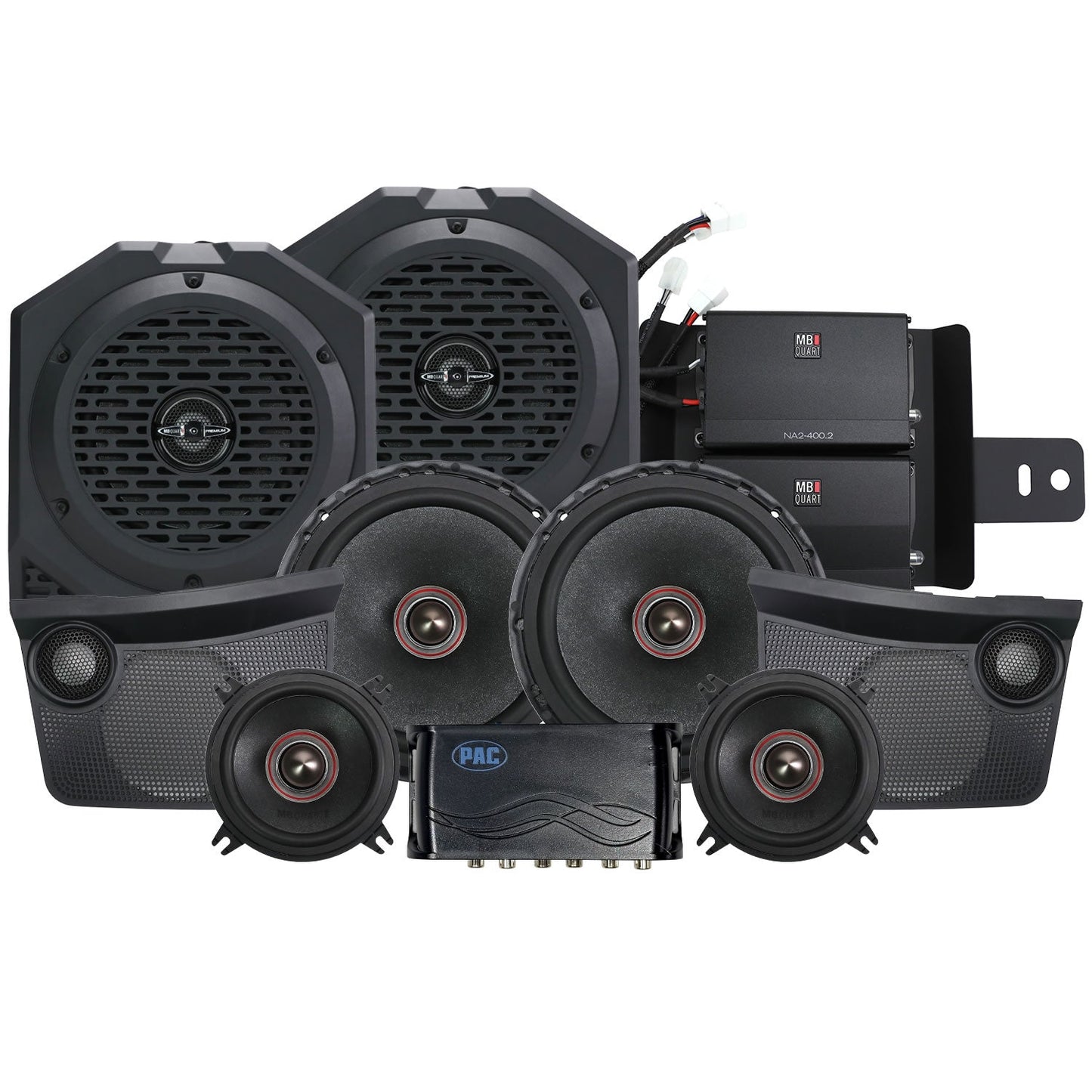 MBQBRO-STG6A-1 Ford® Bronco 2021-2024 Tuned Audio Package: 800 Watt STAGE 6 Audio System for OEM B&O Audio Systems