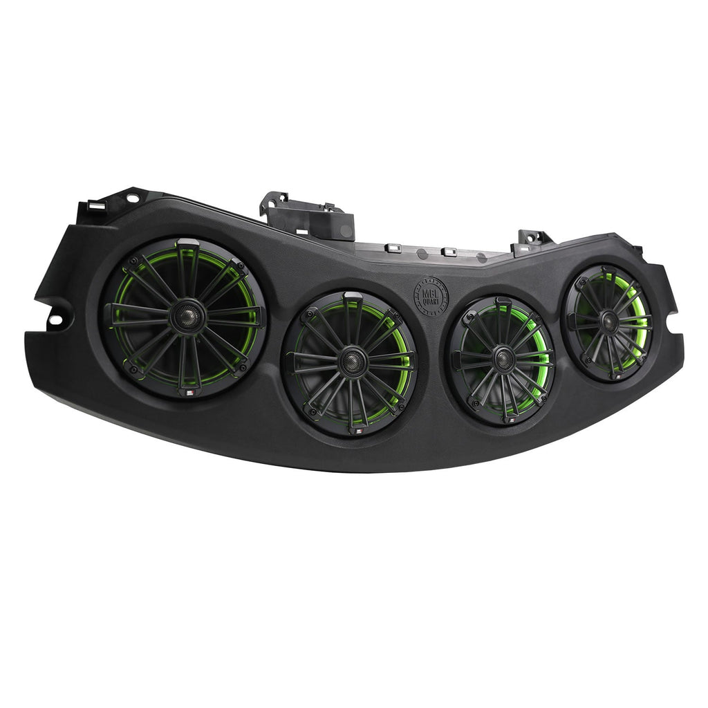 MBQJ-48CRGB24+ Jeep® Wrangler (JL) / Gladiator (JT) 2024-Current Tuned Rear Soundbar with 8 Inch Coaxial Speakers, Enclosure, and Addressable RGB LED Lighting