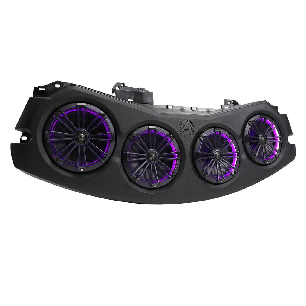 MBQJ-48CRGB24+ Jeep® Wrangler (JL) / Gladiator (JT) 2024-Current Tuned Rear Soundbar with 8 Inch Coaxial Speakers, Enclosure, and Addressable RGB LED Lighting