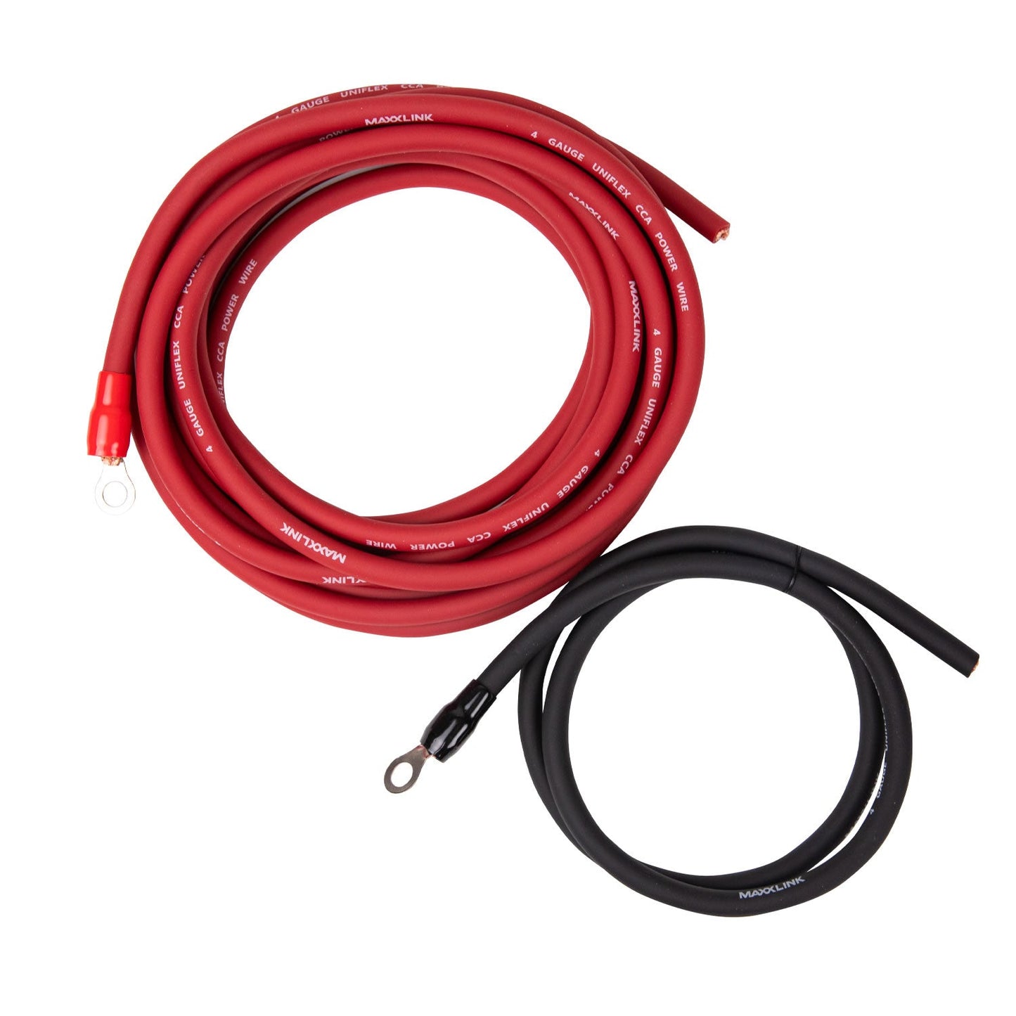 MAXXLINK VCAK-4V1 4 Gauge Amplifier Wiring Kit – Red – Copper Clad Aluminum