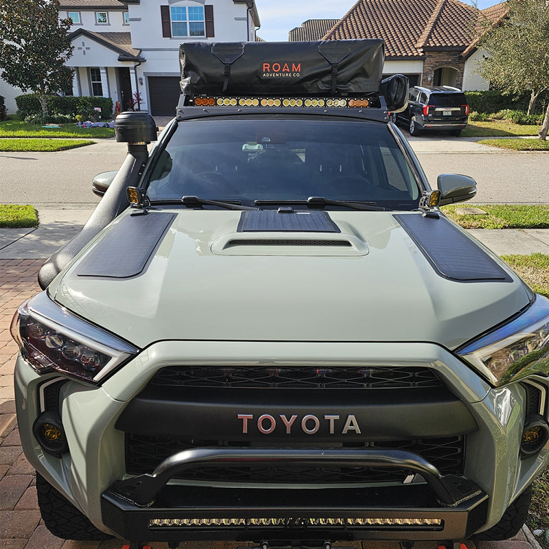 Toyota 4Runner 4th&5th Gen(2003-2024) with Scoop Lensun 80W Hood Solar Panel