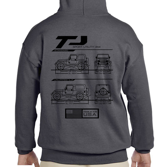 TJ/LJ Blueprint Pullover Hoodie