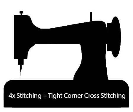 4x Edge Stitching + Tight Corner Cross Stitch + { $3.99 }