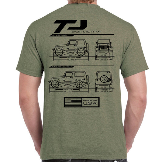 TJ/LJ Blueprint T-Shirt