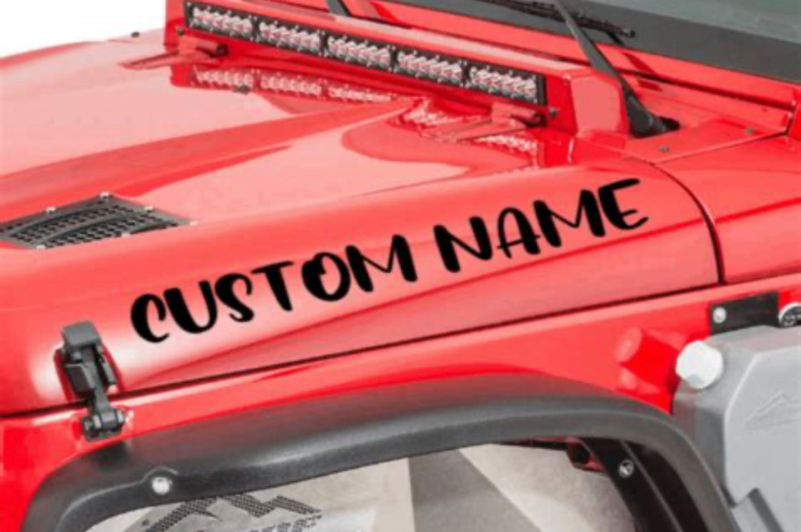 Custom Name Decals Set