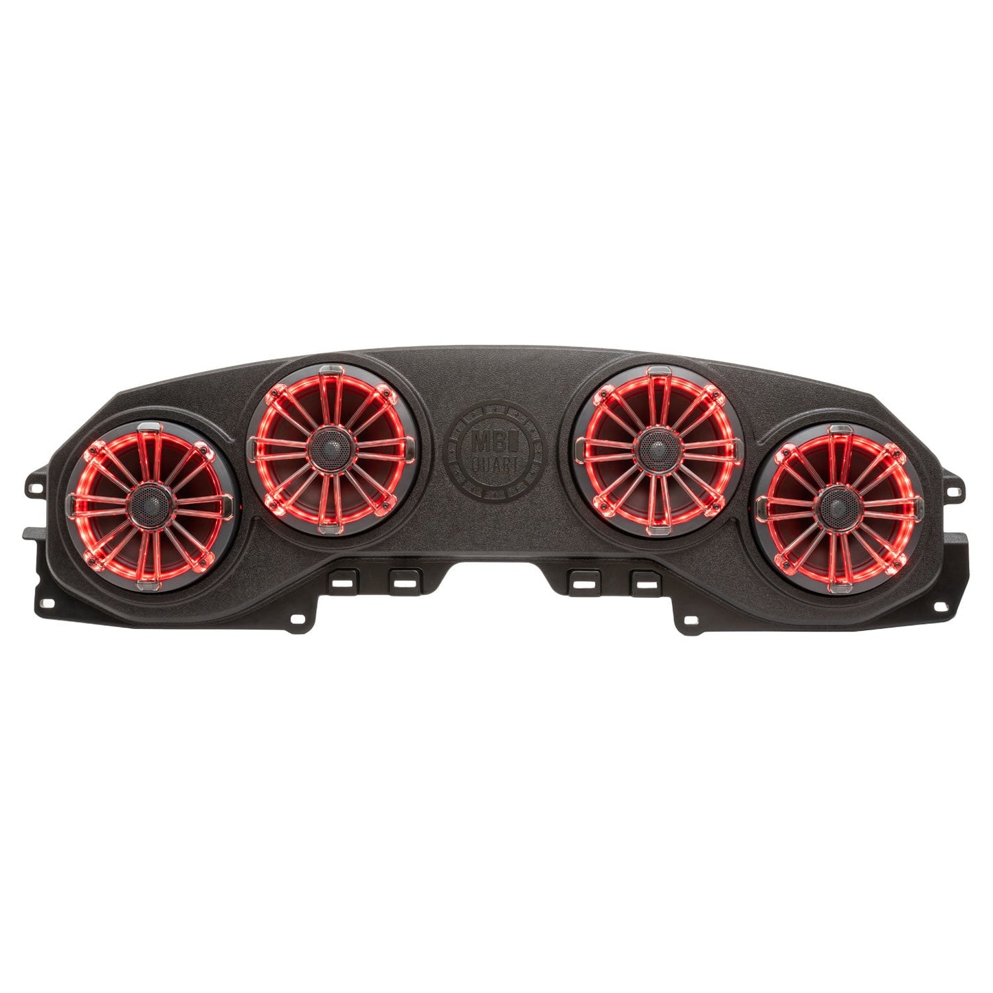MBQJ-48CRGB Jeep® Wrangler (JL) / Gladiator (JT) Tuned Rear Soundbar with 8 Inch Coaxial Speakers, Enclosure, and RGB LED Lighting